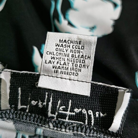 Vintage Mary McFadden Collection Floral Shift Dress 12 Womens Timeless Classic - Picture 9 of 9